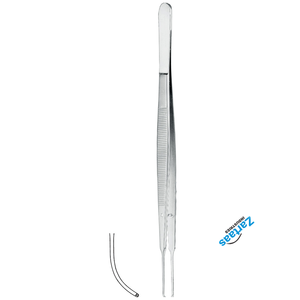 Fórceps de tejido Gerald de acero inoxidable de alta calidad curvados 1x2 dientes 17cm/6,75 "fabricante de instrumentos quirúrgicos - Product Image 3