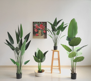 artificielle bon marché feuille de bananier palmier arbre intérieur extérieur décoratif <span class=keywords><strong>faux</strong></span> bananier à feuilles persistantes - Product Image 1