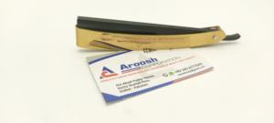 Maquinilla de afeitar profesional recta al por mayor, herramienta de barbero manual sostenible con logotipo personalizado, hoja deslizante de oro negro para uso facial y corporal - Product Image 5