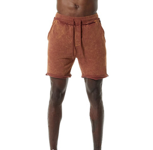 Haute qualité High Street hommes été lavage à l'acide Shorts taille moyenne séchage rapide respirant toile solide motif poches Anti-rides - Product Image 2