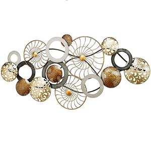 Vente en gros de cercles flottants personnalisés en forme de mur Art maison décoration Sculpture Center Hall Art pour la maison bureau salon Hall - Product Image 4