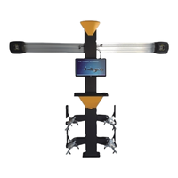 Machine d'alignement de roues 3D pour voitures avec écran unique, alimentation 110V/220V/380V, poids max. des roues 150 kg