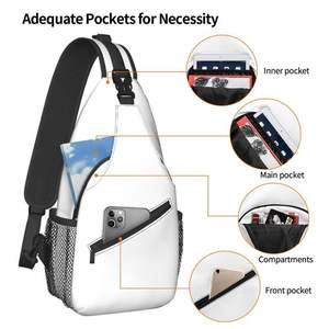 Trending Unisex Custom Men's Practical Sports Style Crossbody Messenger Bag with Unique Pattern Trending <b>Chest</b> Bag Design - Product Image 5