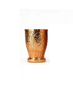 Vaso de Cobre Divris DRC-6607 con Diseño Floral Vintage, Vajilla Ecológica - Product Image 6