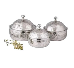 Casserole isolée en nacre blanche 2 pièces pour les mariages arabes un mélange parfait d'élégance et de fonctionnalité pour le réchauffement des aliments - Product Image 5