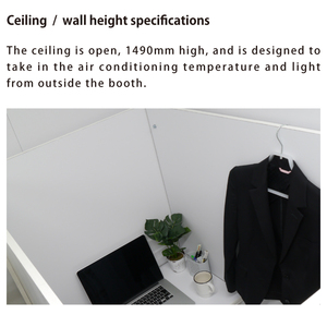 Làm việc Booth Box Made in Nhật Bản tùy chỉnh Modular văn phòng gian hàng dễ dàng kết hợp văn phòng làm việc Pod Acoustic điện thoại boothre - Product Image 4