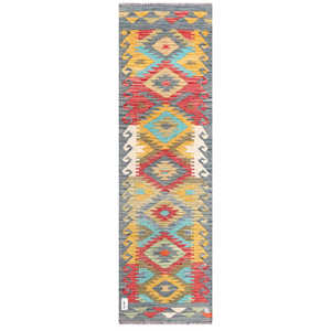Alfombra Kilim de Maimana, Afganistán, 191 x 57 cm, Alfombras y Juegos de Alfombras - Product Image 1
