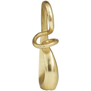 Aluminum Metal Abstract Decorative Sculpture Swirl Home modern polished sculpture <b>Statue</b> Accent Figurine <b>Gold</b> aluminum - Product Image 6