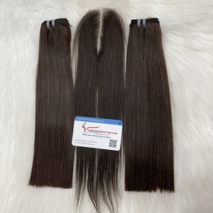 Meilleur combo d'extensions de cheveux couleur chaude brun os droit cheveux nigérians Lagos coiffures Bénin vendeur de cheveux trame génie cheveux crus - Product Image 6