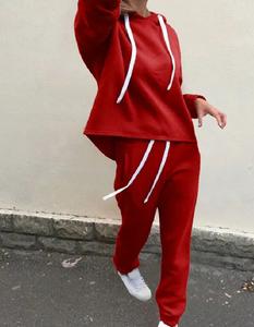 Chándal Largo Informal Holgado de Verano para Mujer, Material de Algodón Cómodo, Estilo Urbano, Servicios de Fábrica al por Mayor - Product Image 1