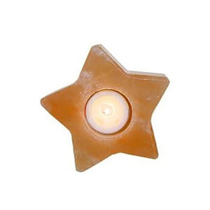 Porte-bougie et bougie chauffe-plat en sel rose de l'Himalaya naturel, sculpté style nautique, décoration d'intérieur ange - Product Image 5