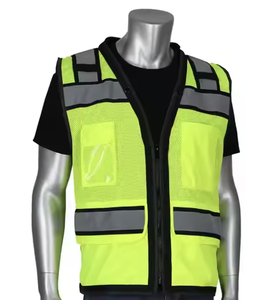 Service OEM Gilet de sécurité haute visibilité écologique populaire Style unique Poches cargo Tarif de gros Logo Travailleurs du fret sécurisés - Product Image 1