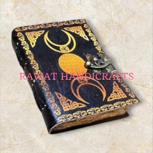 Beautiful Multipurpose Handmade Mirror Vintage Handicraft Rajasthani Decorative Lakh <b>Work</b> <b>Diary</b> Key Chain with Lak Pen - Product Image 2