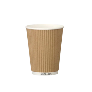 Vasos ondulados desechables personalizables, vajilla de papel de 4oz/6oz/9oz/12oz/16oz para bebidas calientes/frías para fiestas, cumpleaños, bodas - Product Image 5