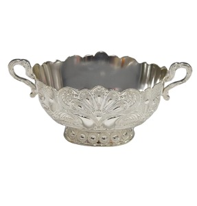 Tazón de chocolate de metal de diseñador Tazón dulce hecho a mano de calidad superior Forma redonda Tazón de chocolate de metal nuevo de lujo - Product Image 2