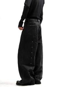 กางเกงยีนส์ผ้ายืดสำหรับผู้ชายออกแบบได้ตามต้องการเสื้อผ้าแนวสตรีทฮิปฮอปสไตล์วินเทจ3D - Product Image 6