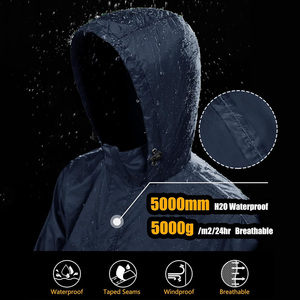 Chaqueta cortavientos de golf OEM para hombre, tela ligera personalizada transpirable con logotipo de marca y personalización de etiqueta privada - Product Image 3