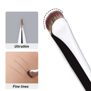 Cepillo <span class=keywords><strong>de</strong></span> detalle en forma <span class=keywords><strong>de</strong></span> media luna hoja plana fina Etiqueta Privada ventilador plano a granel cepillos <span class=keywords><strong>de</strong></span> <span class=keywords><strong>ojos</strong></span> individuales maquillaje delineador <span class=keywords><strong>de</strong></span> <span class=keywords><strong>ojos</strong></span> cepillo <span class=keywords><strong>de</strong></span> cejas - Product Image 2