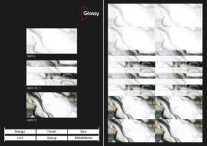 Carreaux muraux en céramique style classique 300x600mm, brillants ou mats, surface sculptée effet sucre, pour salle de bain, cuisine, design mural intérieur luxueux. - Product Image 3