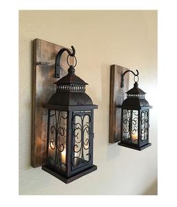 Set of 5 Wood and <b>Glass</b> <b>Candle</b> <b>Lantern</b> Manufacturer and Exporter Antique Design Mango Wood and <b>Glass</b> <b>Candle</b> <b>Lantern</b> - Product Image 4