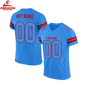 OEM nuevo diseño 100% poliéster americano personalizado Jersey fútbol transpirable impresión alta calidad fútbol americano Jersey - Product Image 1