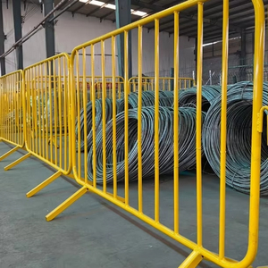 Galvanized Secure Site Barricade Pedestrian Crowd Control Barriers Fencing with Fixed Legs - Product Image 3