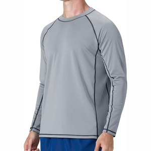 Camiseta de Manga Larga Lisa para Hombre, Ropa Masculina al por Mayor, Camiseta de Cuello Redondo de Alta Calidad - Product Image 5