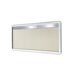Masis Window AM 850x450 Cadre en aluminium Double verre acrylique avec store plissé et moustiquaire Camper Rv van - Product Image 5