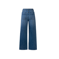 Jeans décontractés pour femmes, à la mode, respirants, écologiques, personnalisés, à jambes larges, en denim, longueur intégrale, en provenance du Bangladesh, vente en gros