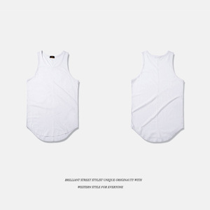 Gilet de gymnastique sans manches pour hommes Débardeur OEM vierge de couleur unie pour musculation Fitness Hommes Débardeur respirant et à séchage rapide sur mesure OEM - Product Image 6