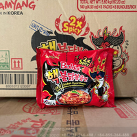 Nouilles Halal Samyangg Poulet super épicé séché (Halal) 140g Poulet chaud Ramen Saveur épicée Rôti épicé Ramyeon