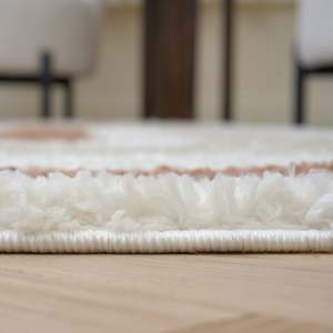 Alfombra de Yute para Sala de Estar, Modelo Moodi Shaggy Cream/Terra Slatefern, Fabricada a Máquina, Marca Netline Home - Product Image 5