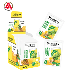 Poudre de boisson instantanée aromatisée à l'ananas Mahbuba, vitamine C de haute qualité, emballage en boîte de 9 g, boisson froide - Product Image 1