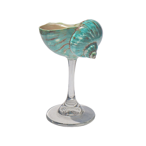 Scallop Wine <b>Glass</b> and Seashell Cup Coastal Themed Handmade Drinkware for Export and Gift Shops - Product Image 6