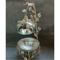 Gingko Leaves Floral Designer Hochwertiges vergoldetes Aluminium guss Attraktiver Look Hotel & Restaurant Buffet Set Chafing Dish