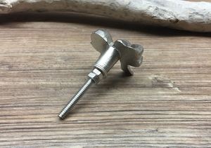 Silver metal bow fancy knob pull cabinet drawer for home dresser door cabinet furniture decorative kitchen wardrobe handle knobs - Product Image 5