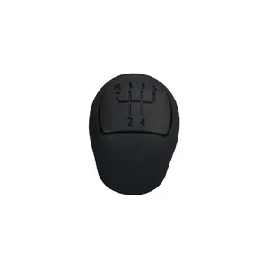 Kaya Plastik KR-471 <b>Gear</b> Shift <b>Knob</b> 6 Speed Black Leather Megane Kangoo OE 8200568122 - Product Image 1