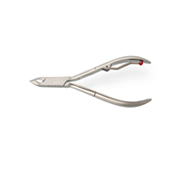Coupe-cuticules professionnel en acier inoxydable Nghia Nipper à mâchoires complètes pour manucure et pédicure, idéal pour les cuticules épaisses et les ongles.