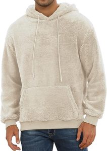 Veste en fausse fourrure unie pour hommes, vêtements d'extérieur à manches épaisses et longues, coupe ample, cool pour l'extérieur - Product Image 6