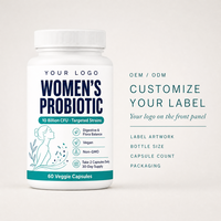 Capsule de probiotiques en marque privée pour femmes, formule personnalisée OEM ODM, 60 capsules végétales