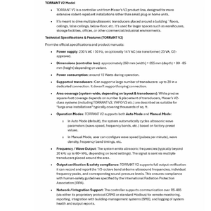 Sistema de Control de Insectos Sólido Industrial y Comercial TORRANT V2, Dispositivo Eléctrico Portátil Ecológico para Control de Plagas, para 900 m² Área en pies cuadrados - Product Image 4