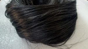 Fibra de pelo de plátano negro teñido natural, ideal para trenzas de pelo de fibra natural y rastas de pelo adecuadas para la reventa - Product Image 3