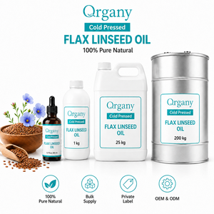 Huile Végétale de Lin Pur de Turquie (Linum Usitatissimum) Pressée à Froid, Sans Hexane, Vente en Gros, Marque Privée, Cosmétique, OEM, ODM - Product Image 1