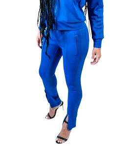 Zeta Phi Beta 1920 Sorority <b>Women</b> Royal <b>Blue</b> Embroidered Tracksuit Fleece <b>Hoodie</b> with Sweatpants Greek Letter Sweatsuit Outfit - Product Image 5