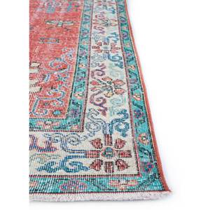 Alfombras Vintage de Lana 9x12 en Rojo Anaranjado, Anudadas a Mano con Patrón de Medallón para Uso Doméstico - para Dormitorio, Sala de Estar, Pasillo, Modelo Pae-2078 - Product Image 4