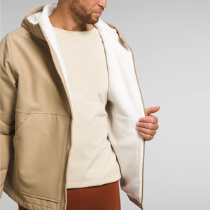 Sweat à capuche zippé pour hommes, vêtements d'hiver pour l'extérieur/Sweat à capuche zippé de longueur régulière en coton vierge personnalisé pour hommes - Product Image 5