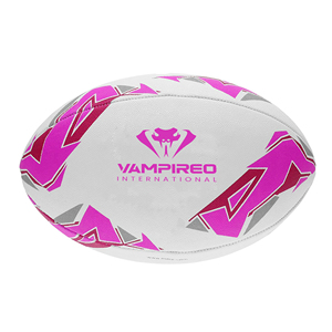VAMPIREO Ballon de Rugby Professionnel Logo Personnalisé Matériau Original Blanc Noir Design Disponible Toutes Tailles Pelota De Rugby - Product Image 5