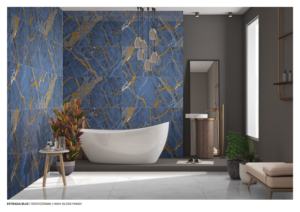 กระเบื้องพอร์ซเลนเคลือบเงาสูงสีฟ้าเอสตราด้า - Product Image 3