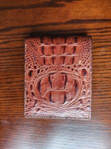 Portefeuille court en cuir de vachette véritable fait à la main de luxe pour hommes 100% fermeture ouverte - Product Image 2