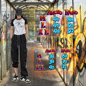 Completo Streetwear 2XL: Pantaloni Stampati e Top Corto, Set Casual in Maglia a 2 Pezzi, Lunghezza Sopra il Ginocchio con Metodo di Tessitura - Product Image 4
